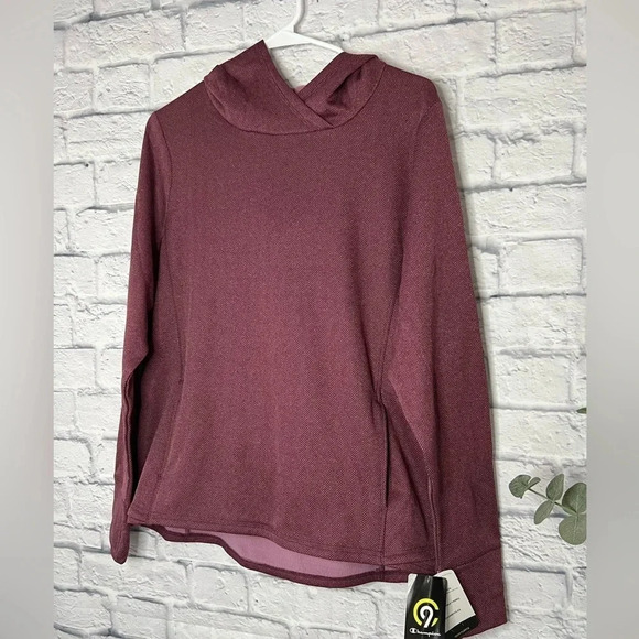 NWT C9 CHAMPION WOMEN'S TRAINING HERRINGBONE FLEECE PULLOVER HOODIE - Picture 3 of 7